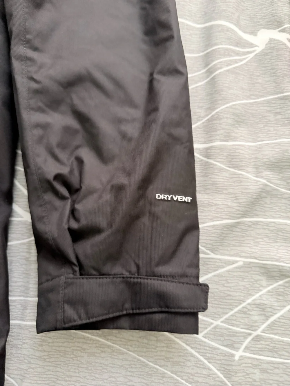 The North Face Black Hooded Rain Coat